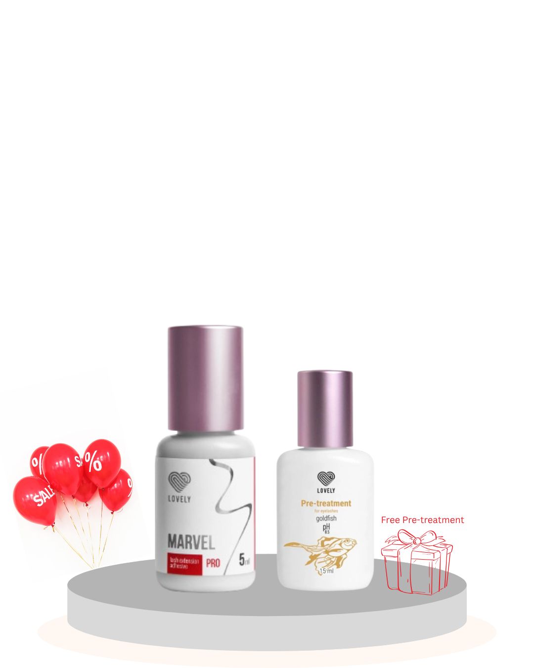 Glue Lovely + Pre-treatment Lovely GIFT