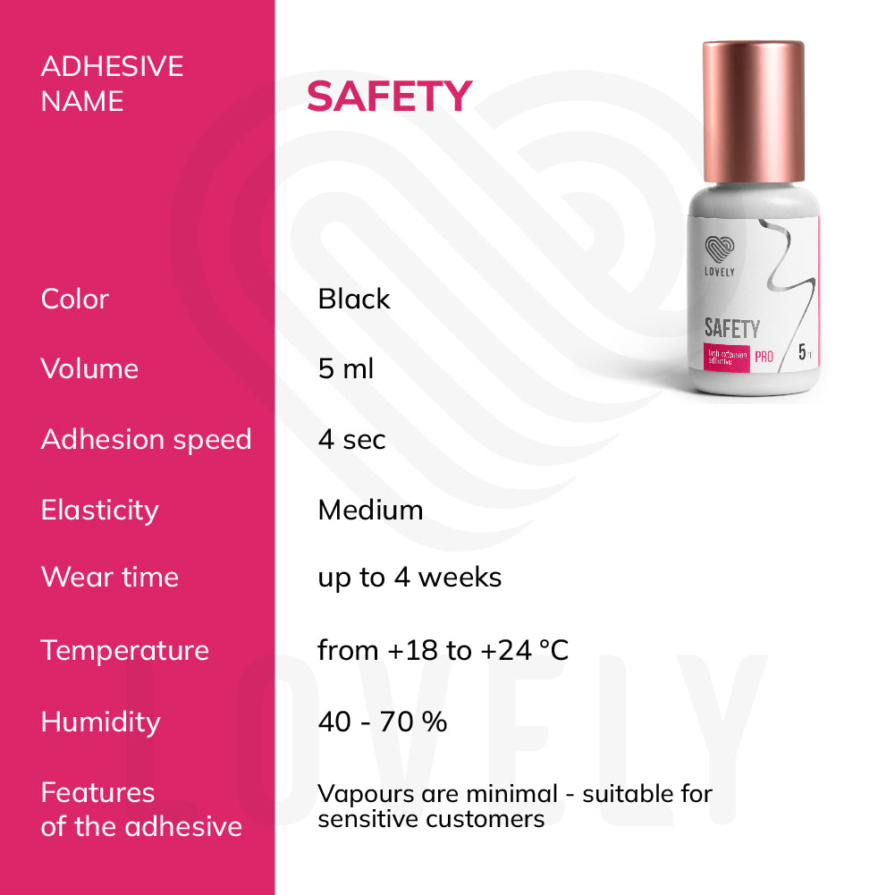 Black Adhesive Lovely "Safety"