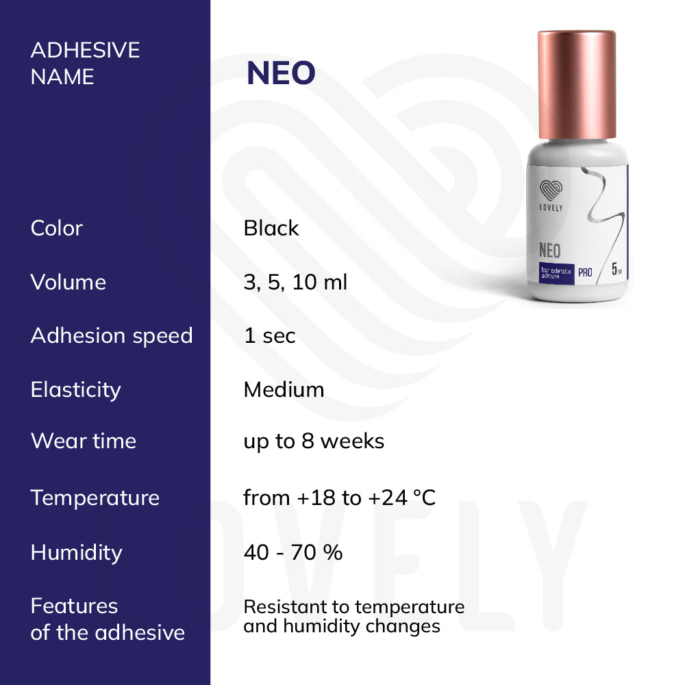 Black Adhesive Lovely "Neo"