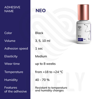 Black Adhesive Lovely "Neo"
