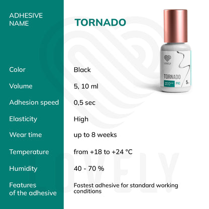 Black Adhesive Lovely "Tornado" (5 ml)