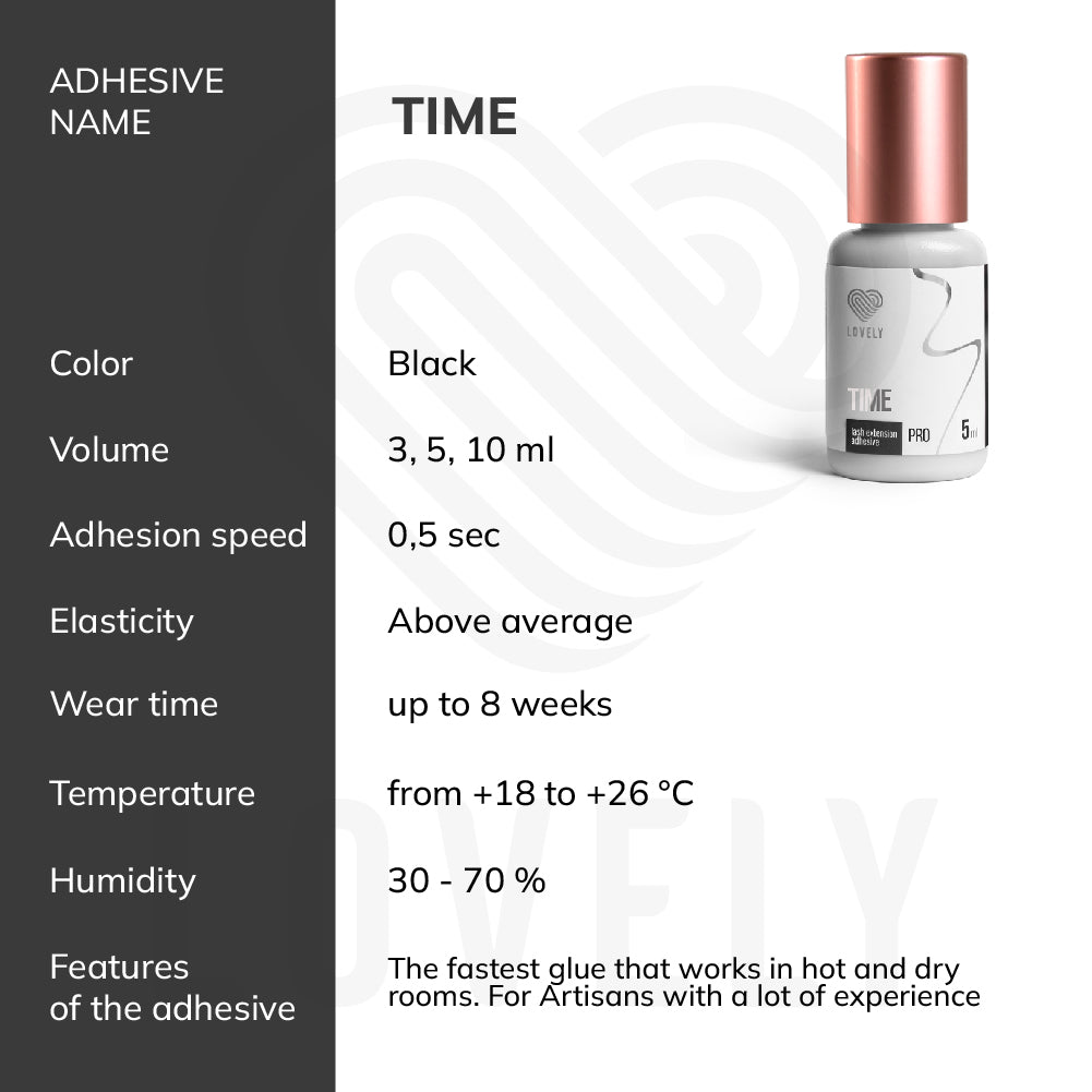 Black Adhesive Lovely "Time" (5 ml)