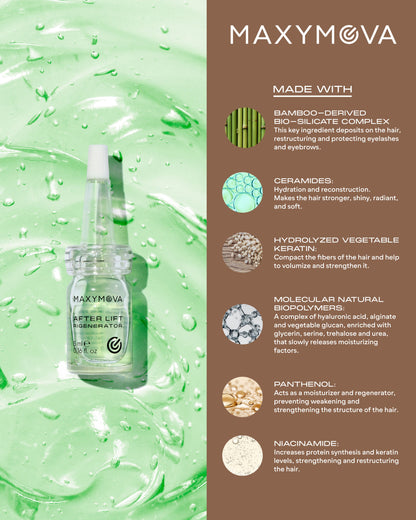 AFTER LIFT Regenerator serum - Vegan Friendly Formula Lash&Brow with Bamboo Biosilicates