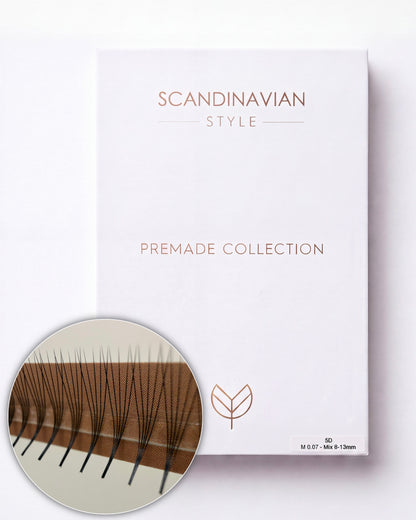 1000 PREMADE fans 5D – M 0.07, Mix 8–13 mm | Scandinavian Style