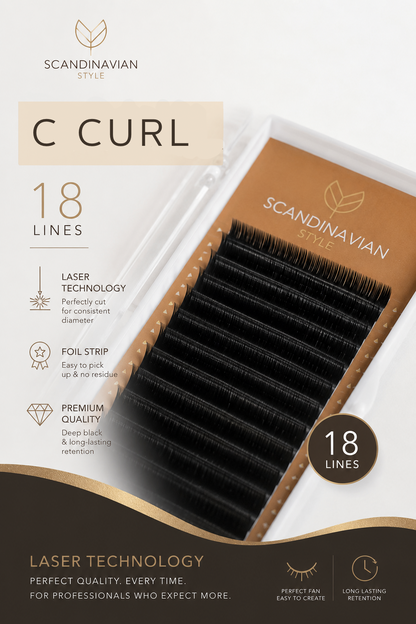 C Curl Eyelash Extensions SCANDINAVIAN STYLE