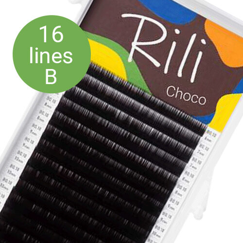 Eyelash extensions Rili Choco - 16 lines - MIX