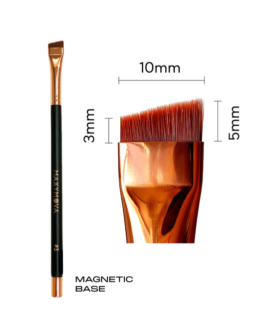 Professional Magnetic Brush No.3 - for Eyebrow Tint/Henna and White Paste Application