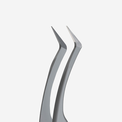 Professional Eyelash Tweezers With Fiber Tips EXPERT 45 TYPE 2 (L-Shaped, 40')