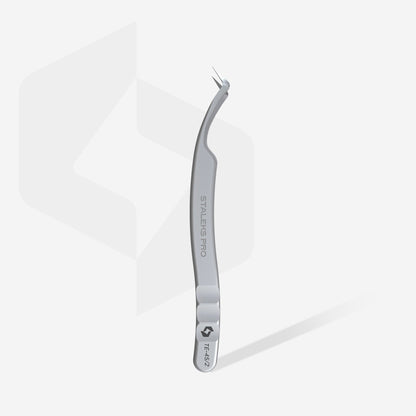 Professional Eyelash Tweezers With Fiber Tips EXPERT 45 TYPE 2 (L-Shaped, 40')