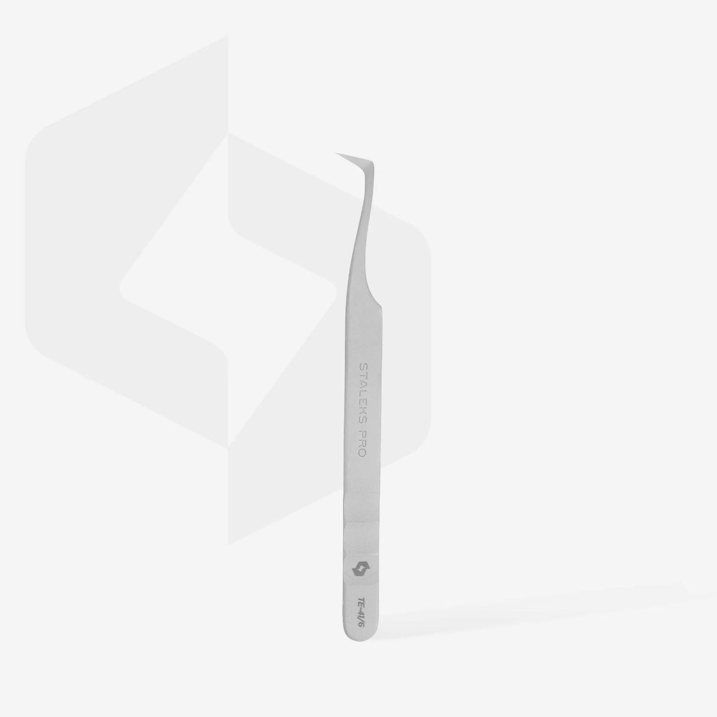 Professional Eyelash Tweezers EXPERT 41 TYPE 6 (L-Shaped, 75')