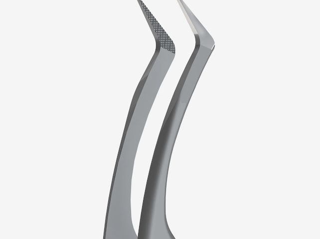 Professional Eyelash Tweezers With Fiber Tips EXPERT 45 TYPE 2 (L-Shaped, 40')