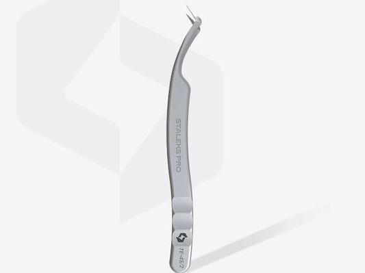 Professional Eyelash Tweezers With Fiber Tips EXPERT 45 TYPE 2 (L-Shaped, 40')