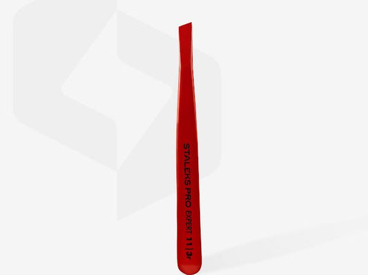 Eyebrow tweezers red EXPERT 11 TYPE 3r (wide beveled)
