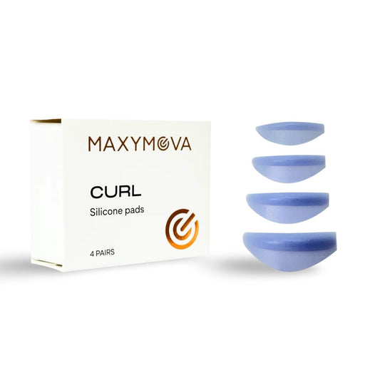 CURL Professional Silicone Eyelash Pads for Lash Lamination - Indigo color, 4 Pairs