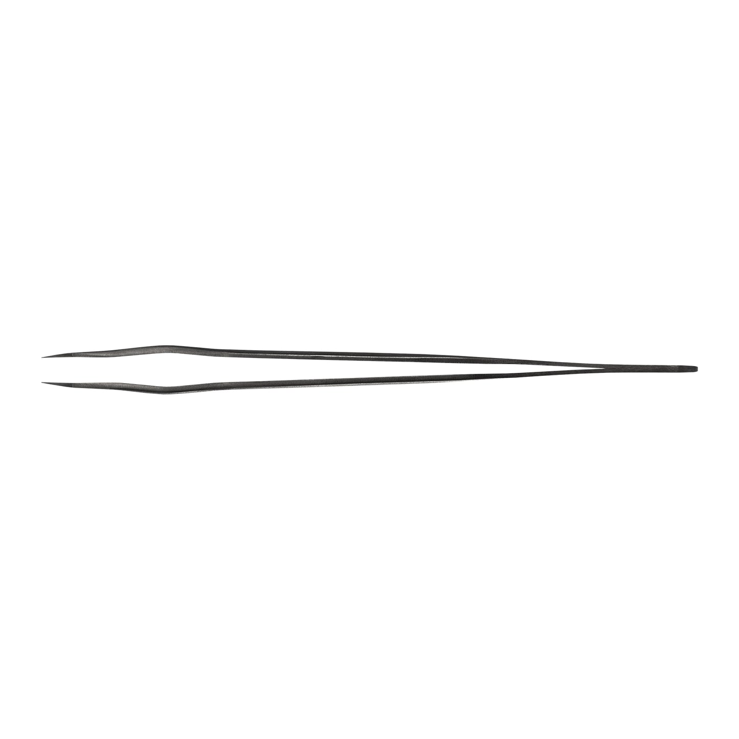 Standard Straight with band Eyelash Extension Tweezers NanoFiber Lovely, Grace Elegante Black series