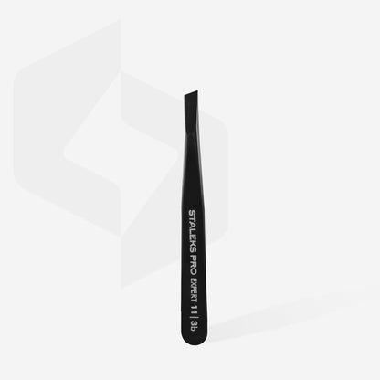 Eyebrow tweezers black EXPERT 11 TYPE 3b (wide beveled)
