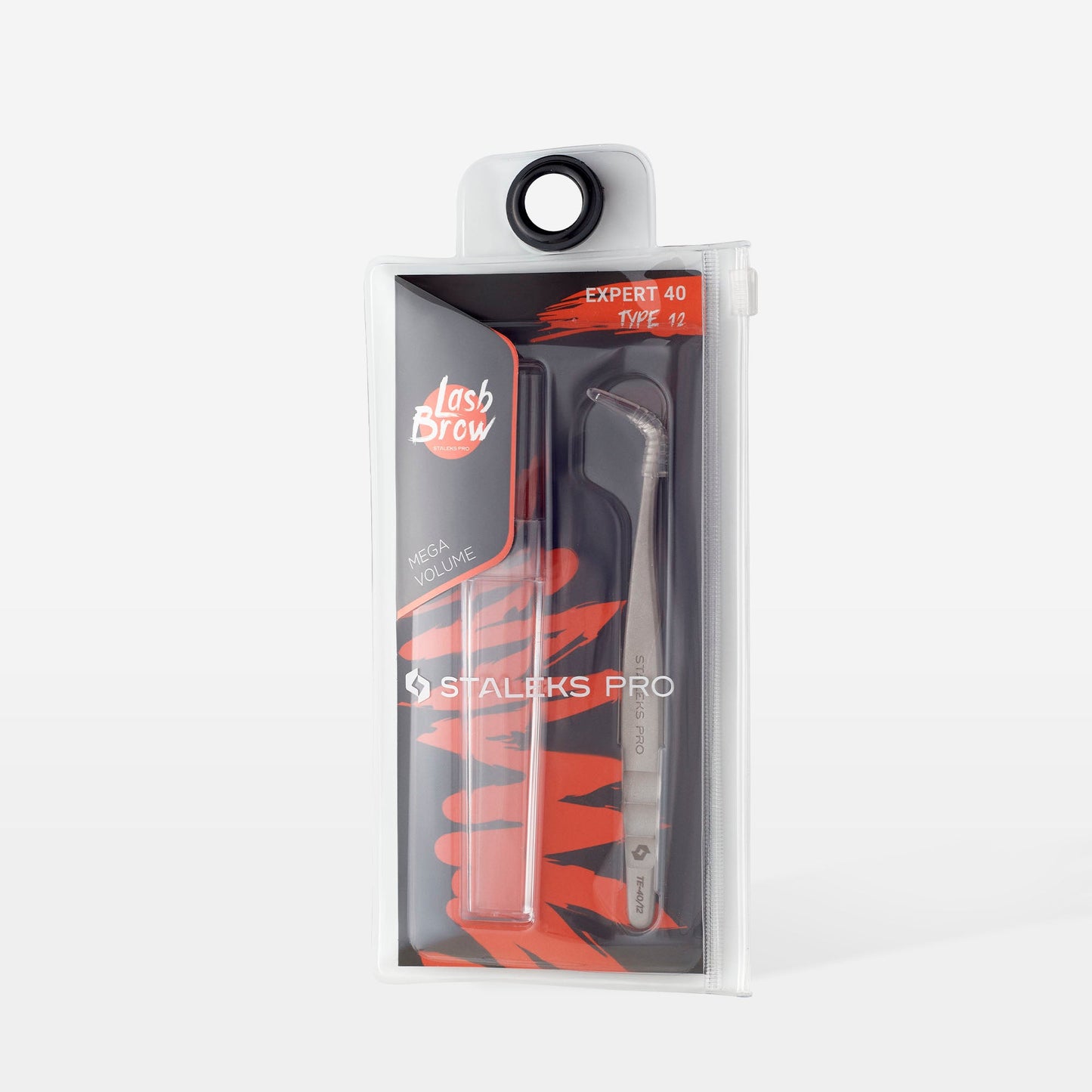 Professional Eyelash Tweezers EXPERT 40 TYPE 12 (L-Shaped, 65')