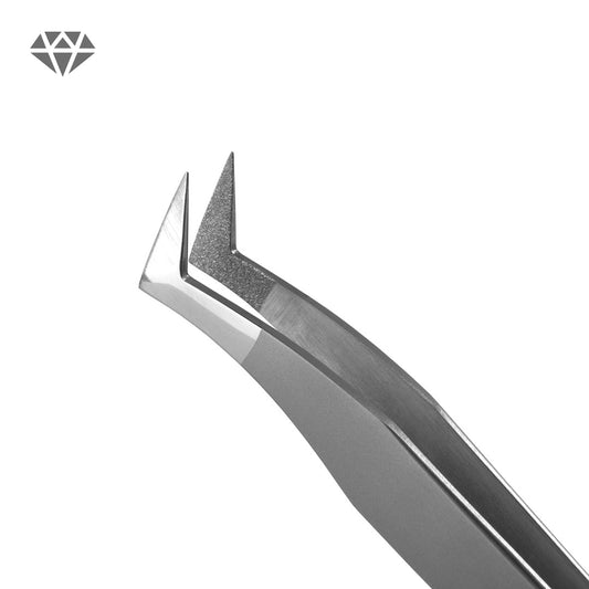 Eyelash Extension Tweezers Lovely Diamond series, Boot