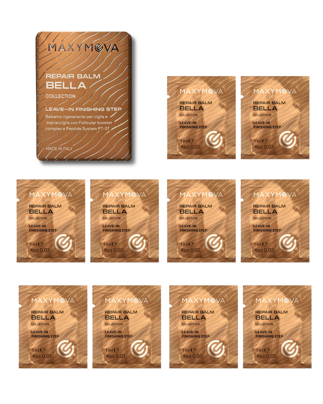 Bella Repair Balm Monodose Sachets – Bella Collection Korean Lash & Brow System – 10 x 1 ml