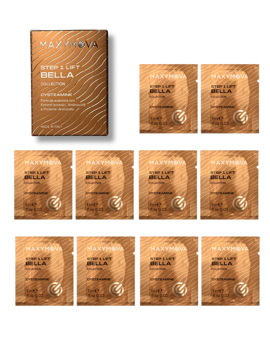 Bella Step 1 LIFT Cysteamine Lamination Monodose Sachets – Bella Collection Korean Lash & Brow System – 10 x 1 ml