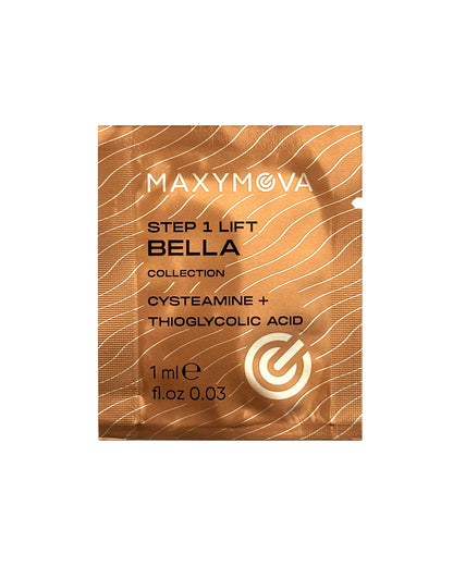 Bella Step 1 LIFT Cysteamine+TGA Lamination Monodose Sachets – Bella Collection Korean Lash & Brow System – 10 x 1 ml